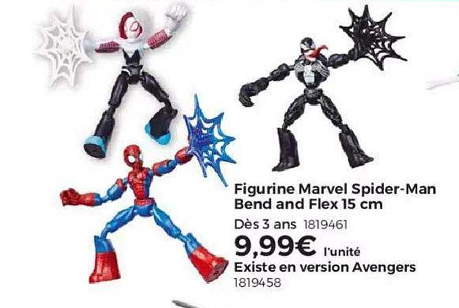 figurine marvel sipder man bend an flex 15 cm