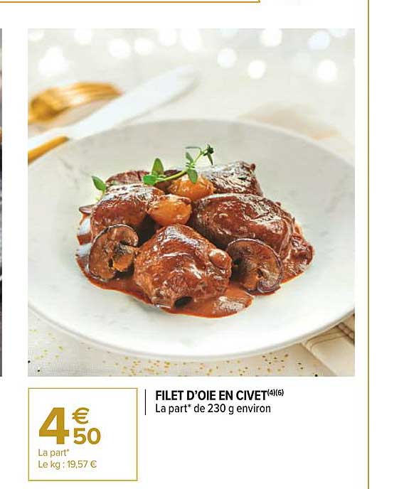 Filet D'oie En Civet