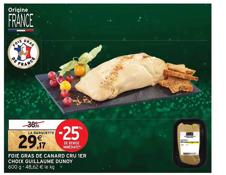 foie gras de canard cru 1er choix guillaume dunoy