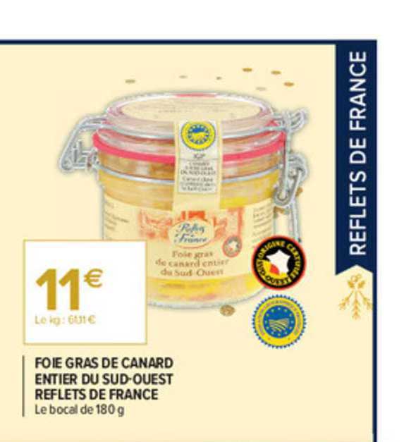 foie gras de canard entier du sud-ouest reflets de france