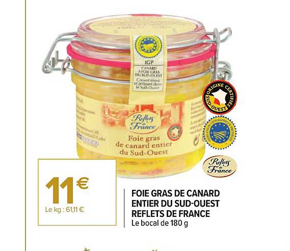 Foie Gras De Canard Entier Du Sud Ouest Reflets De France