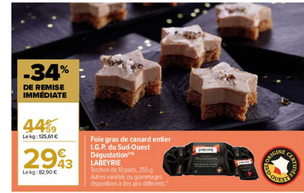 foie gras de canard entier i.g.p. du sud-ouest dégustation labeyrie