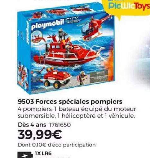 forces spéciales pompiers playmobil