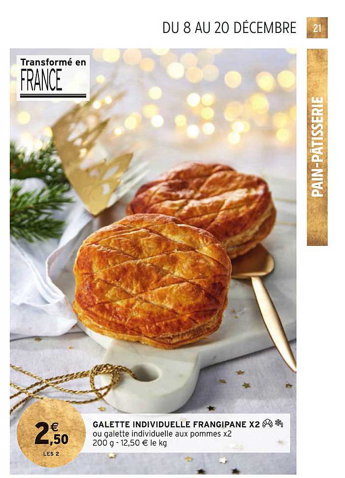 galette individuelle frangipane x2