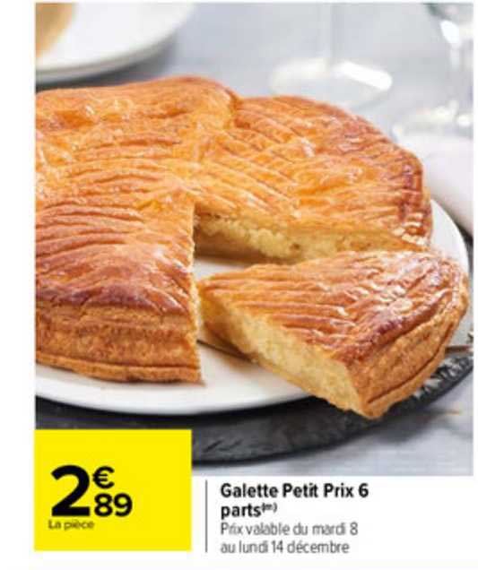 galette petit prix 6 parts