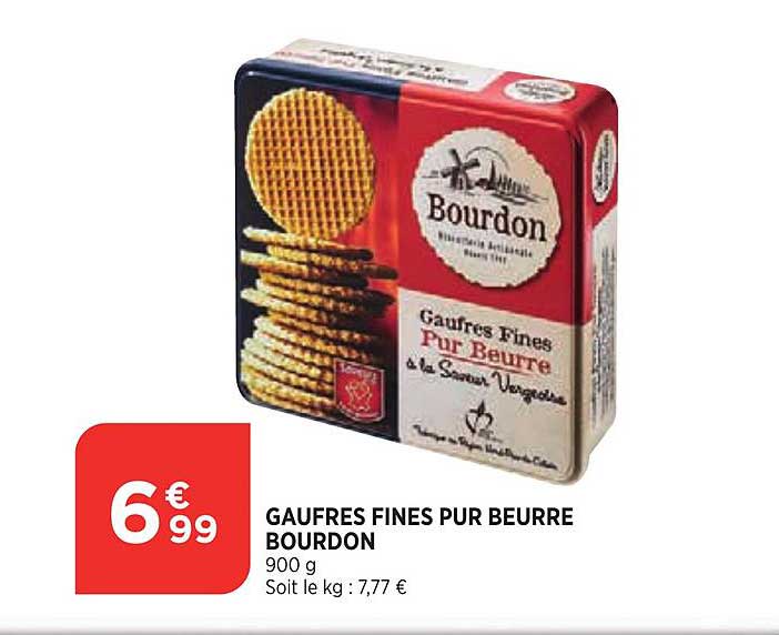 Gaufres Fines Pur Beurre Bourdon
