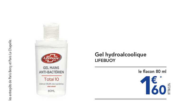gel hydroalcoolique lifebuoy