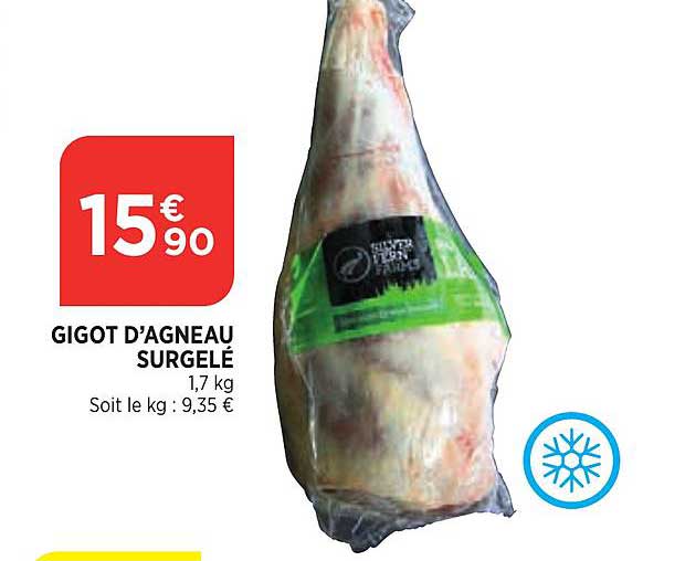 gigot d'agneau surgelé