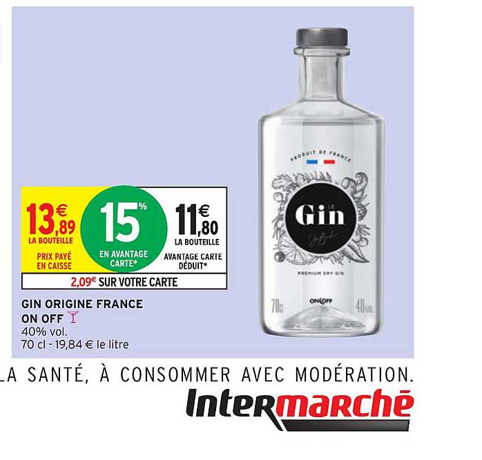 gin origine france on off
