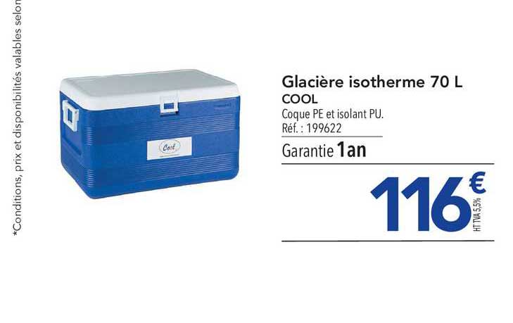 Glacière Isotherme 70 L Cool