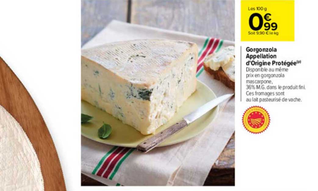 gorgonzole appellation d'origine protégée