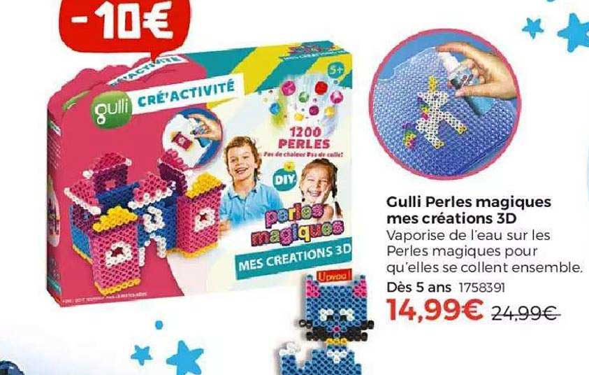 gulli perles magiques mes créations 3d