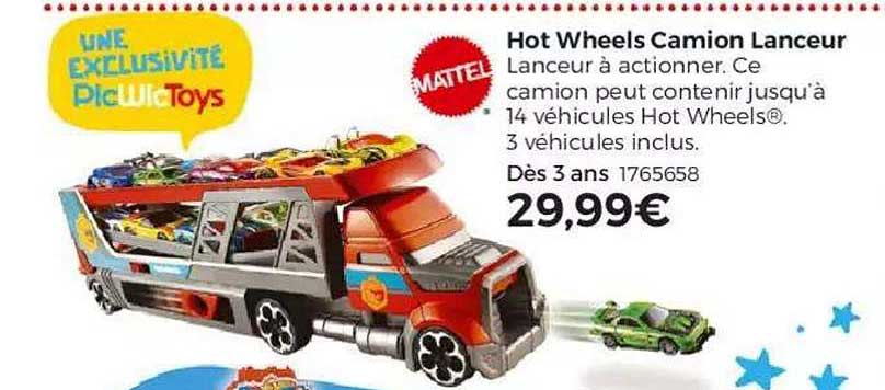 hot wheels camion lanceur