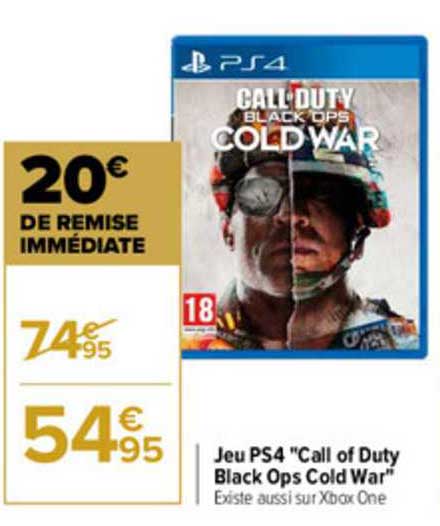 Jeu Ps4 "call Of Duty Black Ops Cold War"