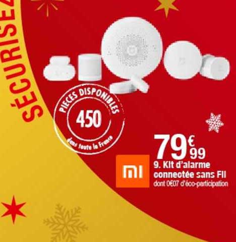kit d'alarme connectée sans fil xiaomi