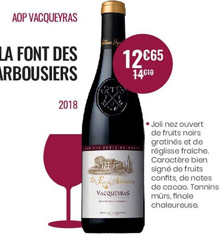 la font des arbousiers aop vacqueyras