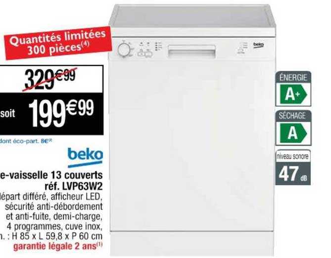 lave-vaisselle 13 couverts beko