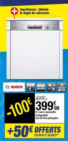 lave-vaisselle intégrable bosch