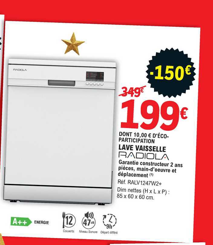 Lave-vaisselle Radiola