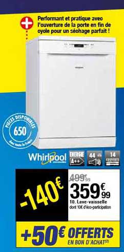 lave-vaisselle whirlpool