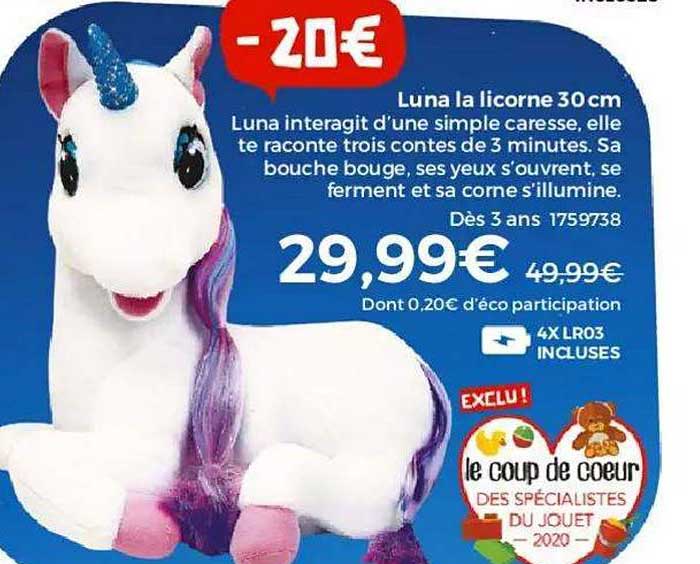 luna la licorne 30cm