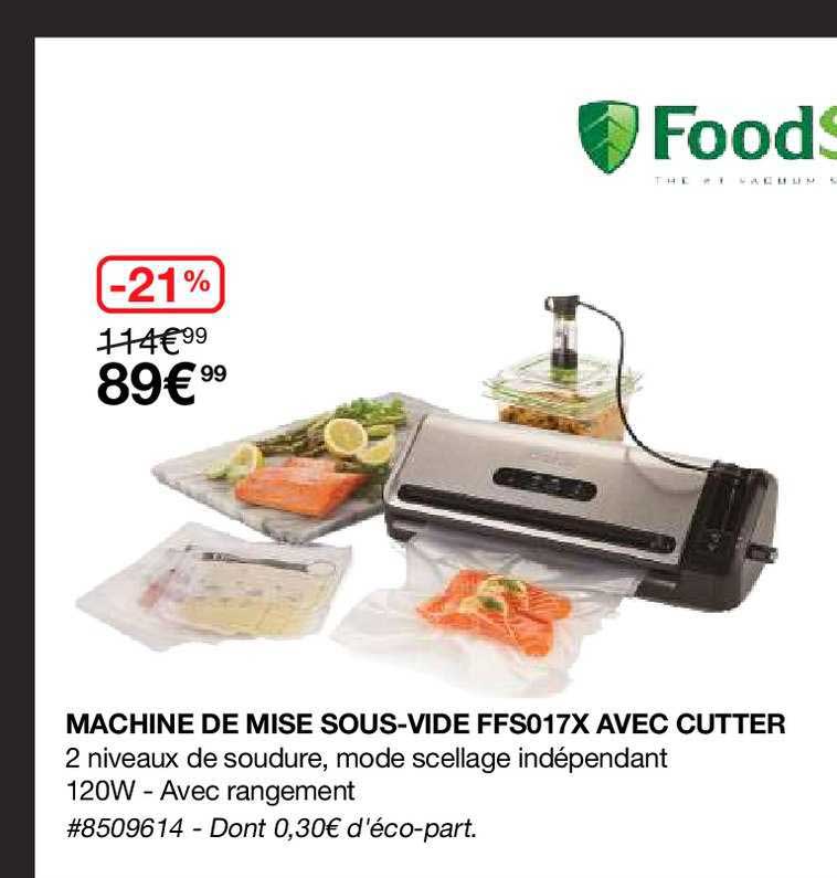 machine de mise sous vide ffs017x avec cutter