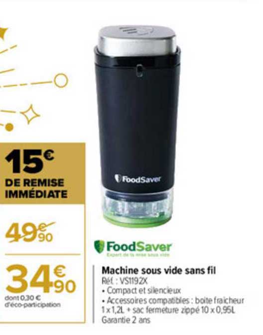 machine sous vide sans fil foodsaver