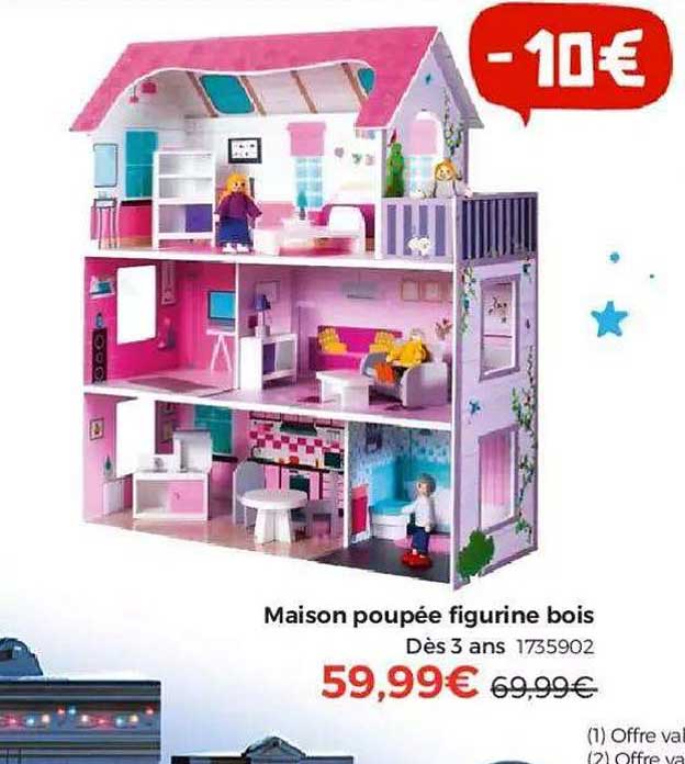 Maison Poupée Figurine Bois
