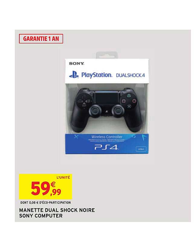 manette dual shock noire sony computer