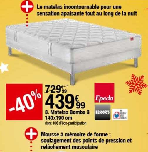 matelas bomba 3 140x190 cm epeda