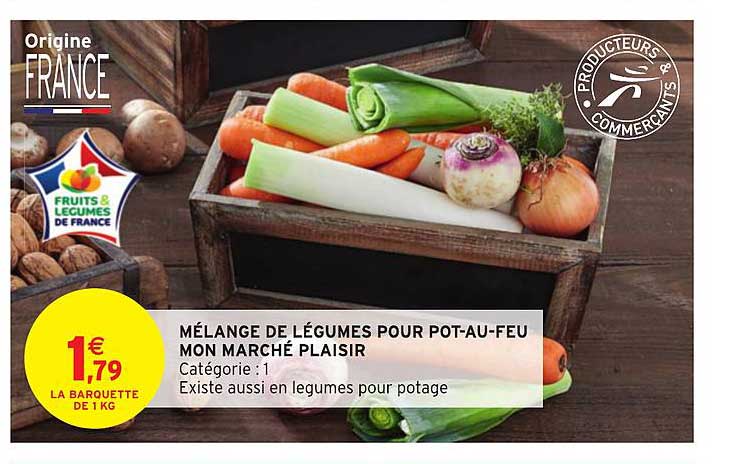 mélange de légumes pour pot au feu mon marché plaisir