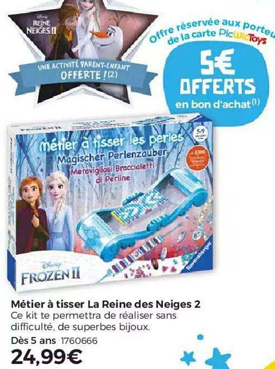métier à tisser la reine des neiges 2