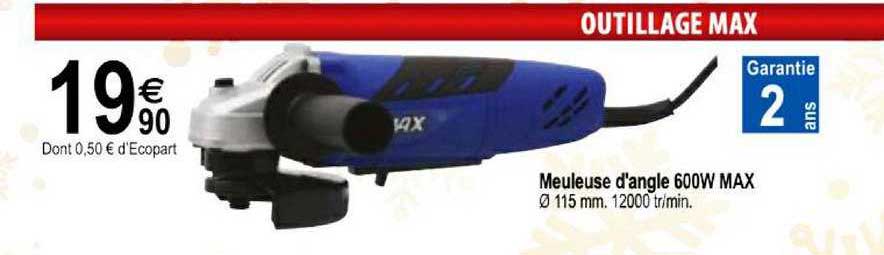 meuleuse d'angle 600w max