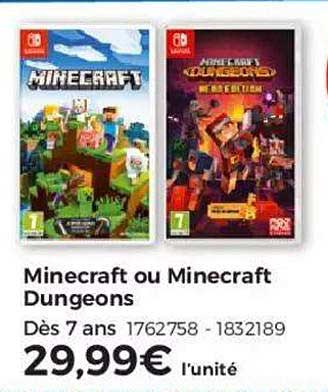 minecraft ou minecraft dungeons