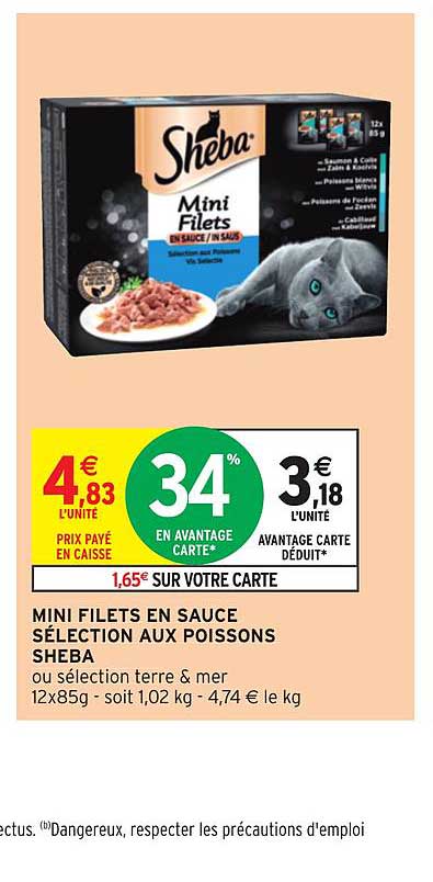 Mini Filets En Sauce Sélection Aux Poissons Sheba
