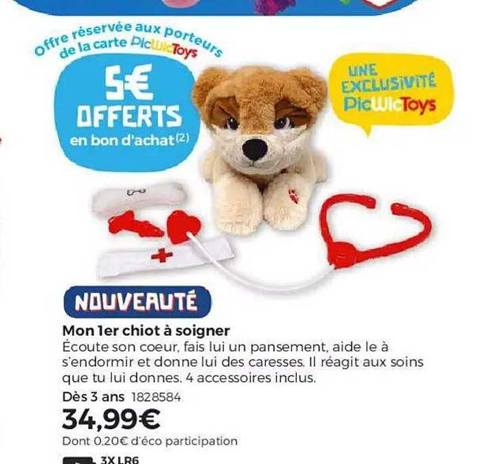 mon 1er chiot à soigner