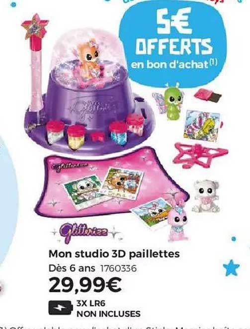 mon studio 3d  paillettes
