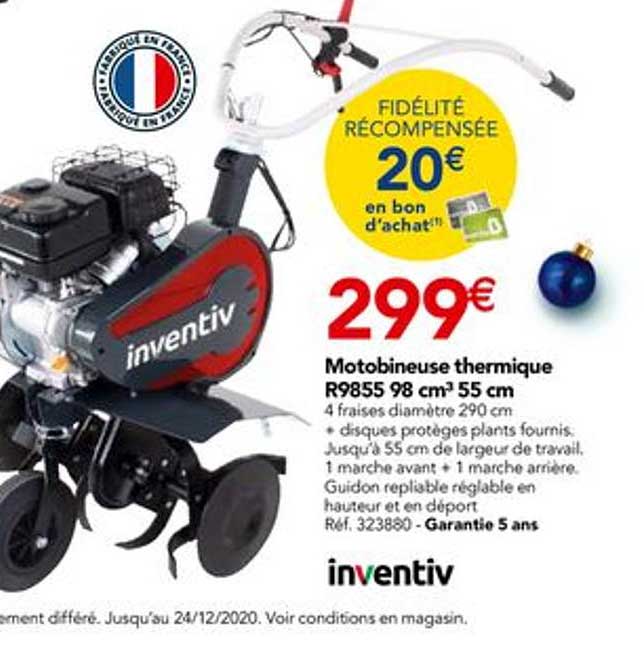 motobineuse thermique r9855 98 cm3 55 cm