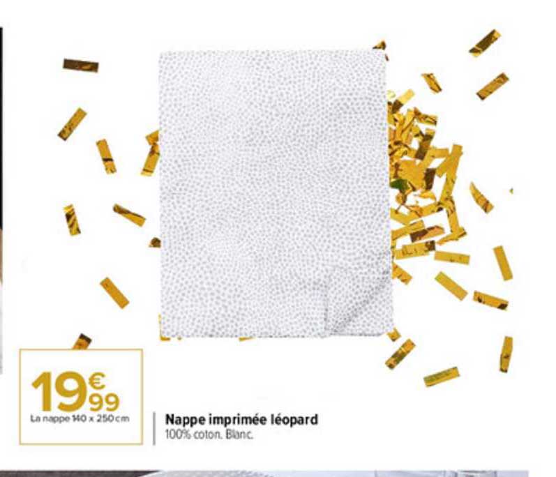 nappe imprimée léopard