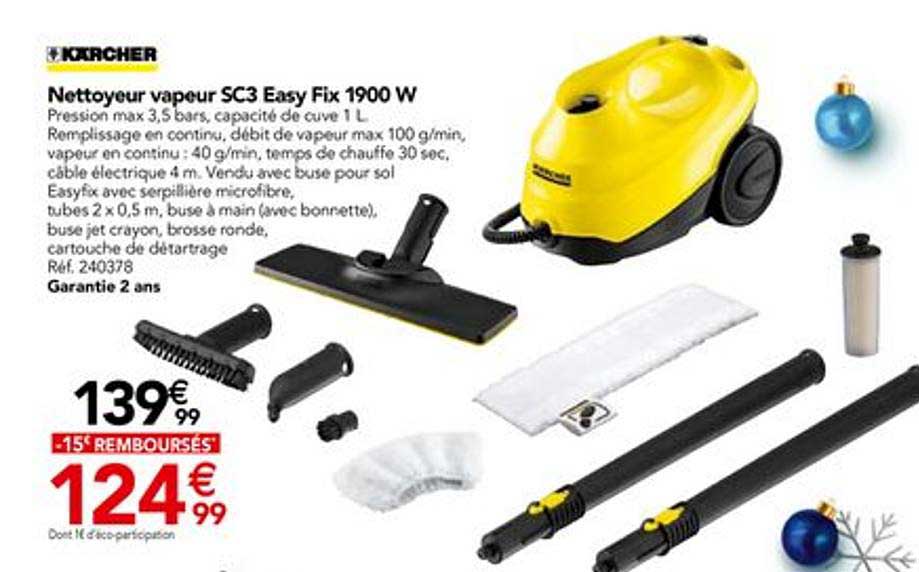nettoyeur vapeur sc3 easy fix 1900w kärcher