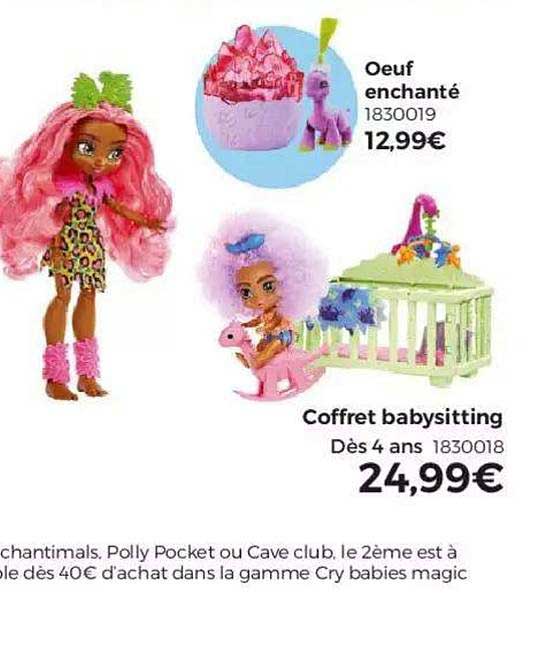 oeuf enchanté coffret babysitting