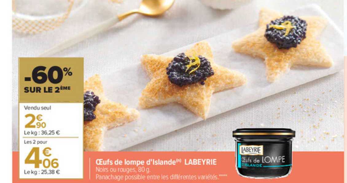 œufs de lompe d'islande labeyrie