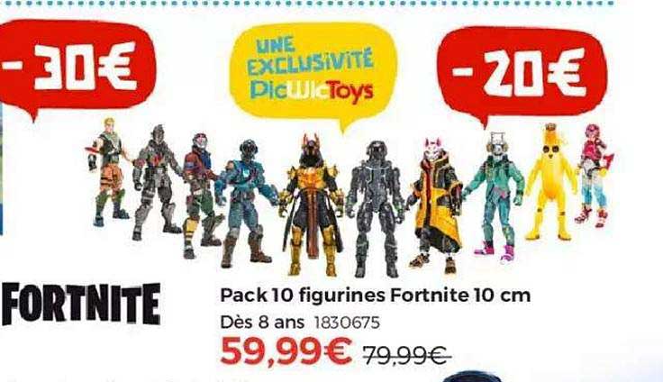 pack 10 figurines fortinite 10 cm