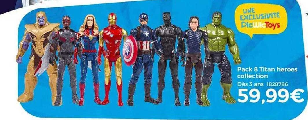 Pack 8 Titan Heroes Collection