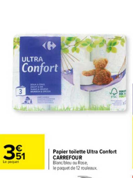 Papier Toilette Ultra Confort Carrefour