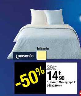 parure micrograph 2 240x220 cm dreaméa