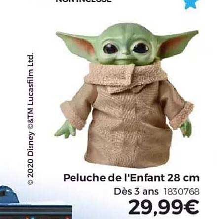 peluche de l'enfant 28 cm