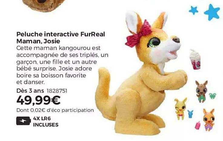 peluche interactive furreal maman josie