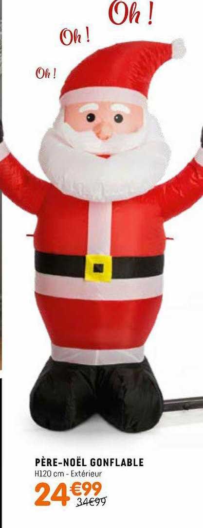 père noël gonflable