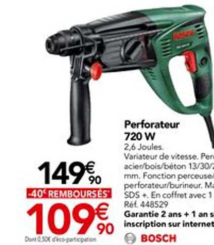 Perforateur 720 W Bosch